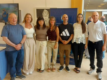 Capit&aacute;n Zero 2025 | Autoridades de la C&aacute;mara de Ascensores junto al docente Mariano Maidana